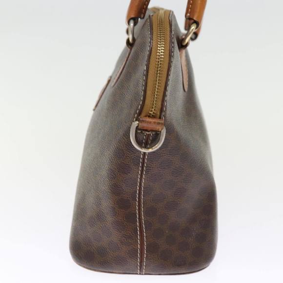 CELINE Macadam Canvas Hand Bag PVC 2way Brown Auth 75627 - Picture 4 of 16